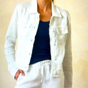 Tommy Bahama Linen raw edge jacket